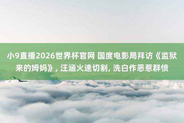 小9直播2026世界杯官网 国度电影局拜访《监狱来的姆妈》， 汪涵火速切割， 洗白作恶惹群愤