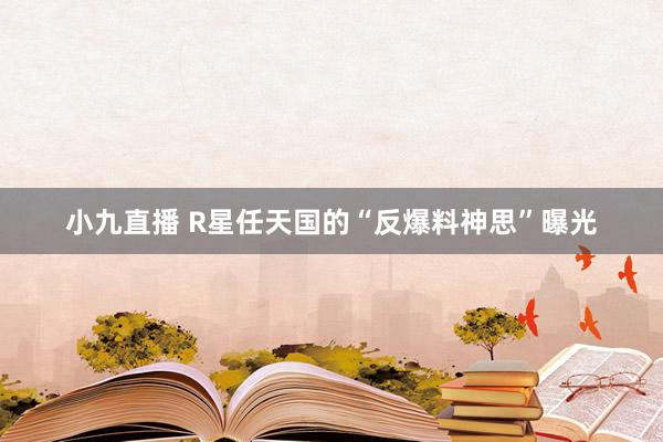 小九直播 R星任天国的“反爆料神思”曝光