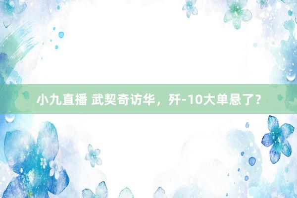 小九直播 武契奇访华，歼-10大单悬了？