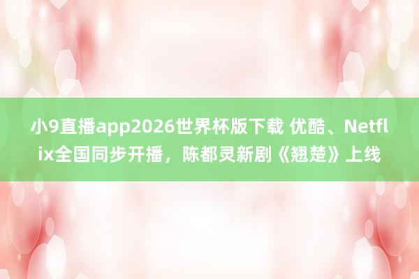 小9直播app2026世界杯版下载 优酷、Netflix全国同步开播，陈都灵新剧《翘楚》上线