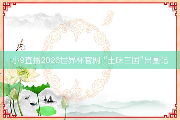 小9直播2026世界杯官网 “土味三国”出圈记
